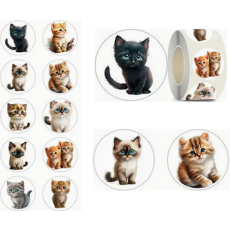 Cat / Kitten Stickers - Sold Assorted 